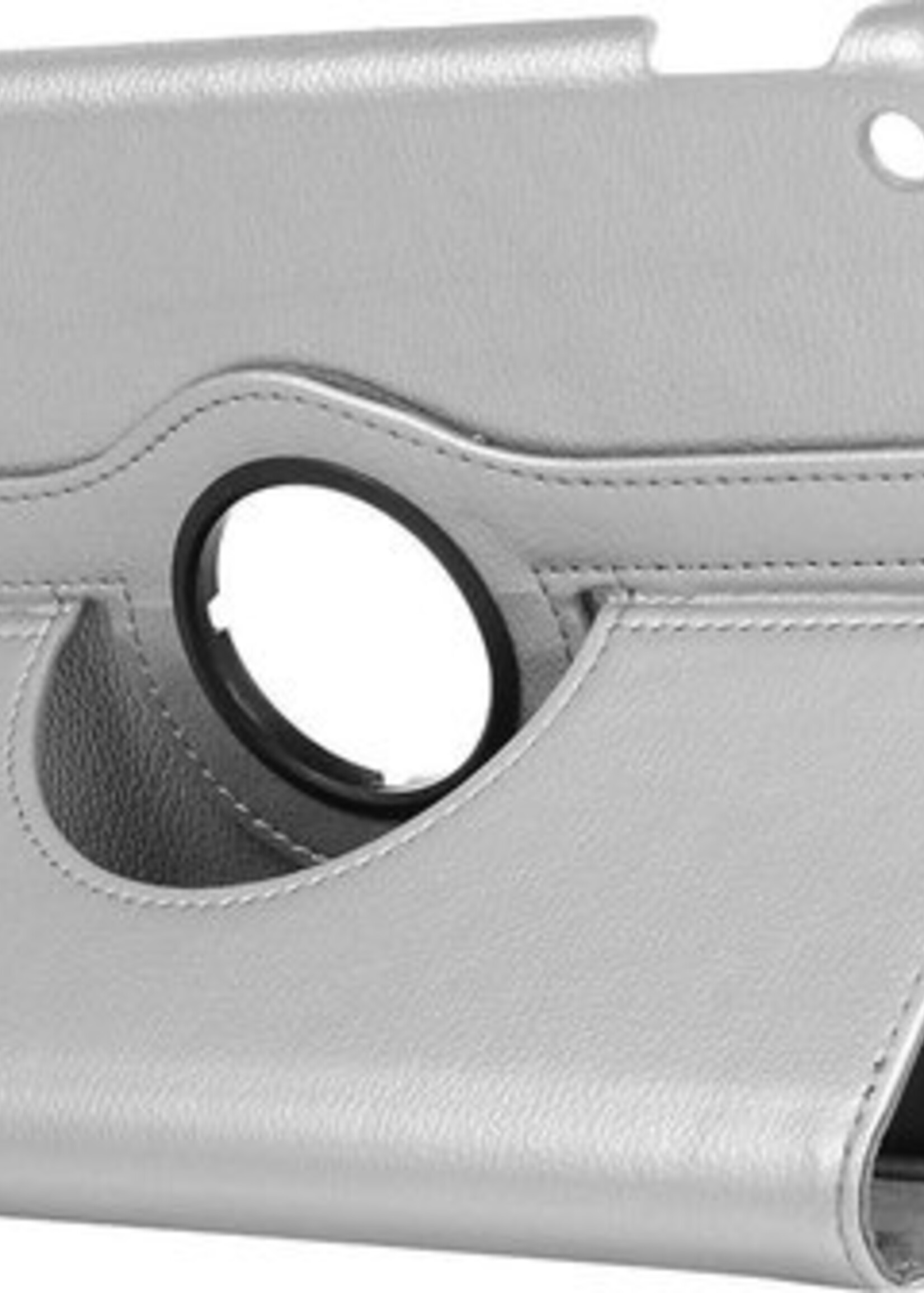 LUQ Hoes Geschikt voor iPad 10.2 2020 Hoes 360 Draaibaar Hoesje Case - Hoesje Geschikt voor iPad 8 Hoes Cover - Zilver