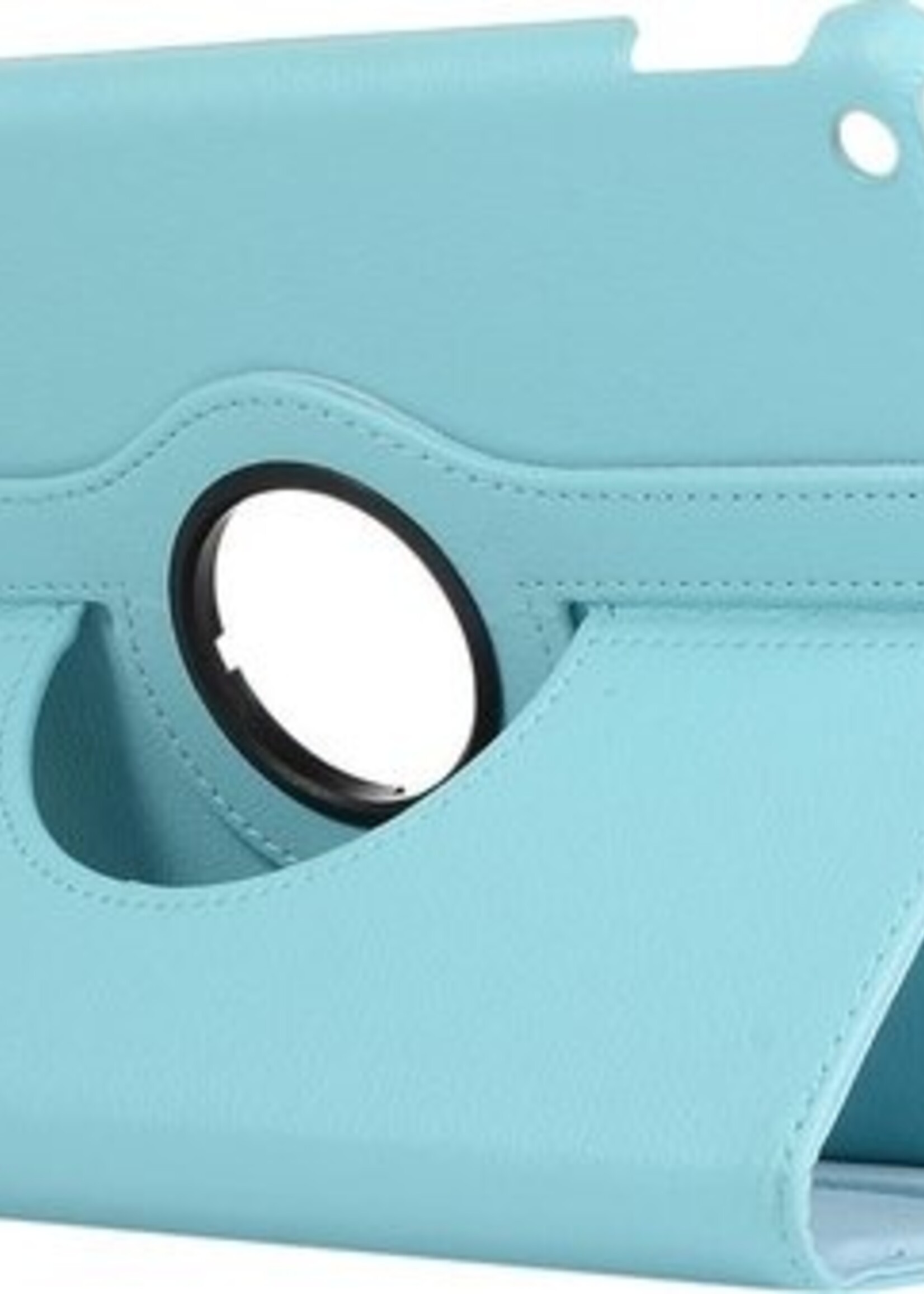 LUQ Hoes Geschikt voor iPad 10.2 2019/2020 Hoes 360 Draaibaar Hoesje Case - Hoesje Geschikt voor iPad 7/8 Hoes Cover - Lichtblauw