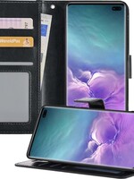 LUQ LUQ Samsung Galaxy S10 Hoesje Bookcase - Zwart
