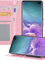 LUQ LUQ Samsung Galaxy S10 Hoesje Bookcase - Lichtroze