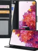 LUQ LUQ Samsung Galaxy S20FE Hoesje Bookcase - Zwart