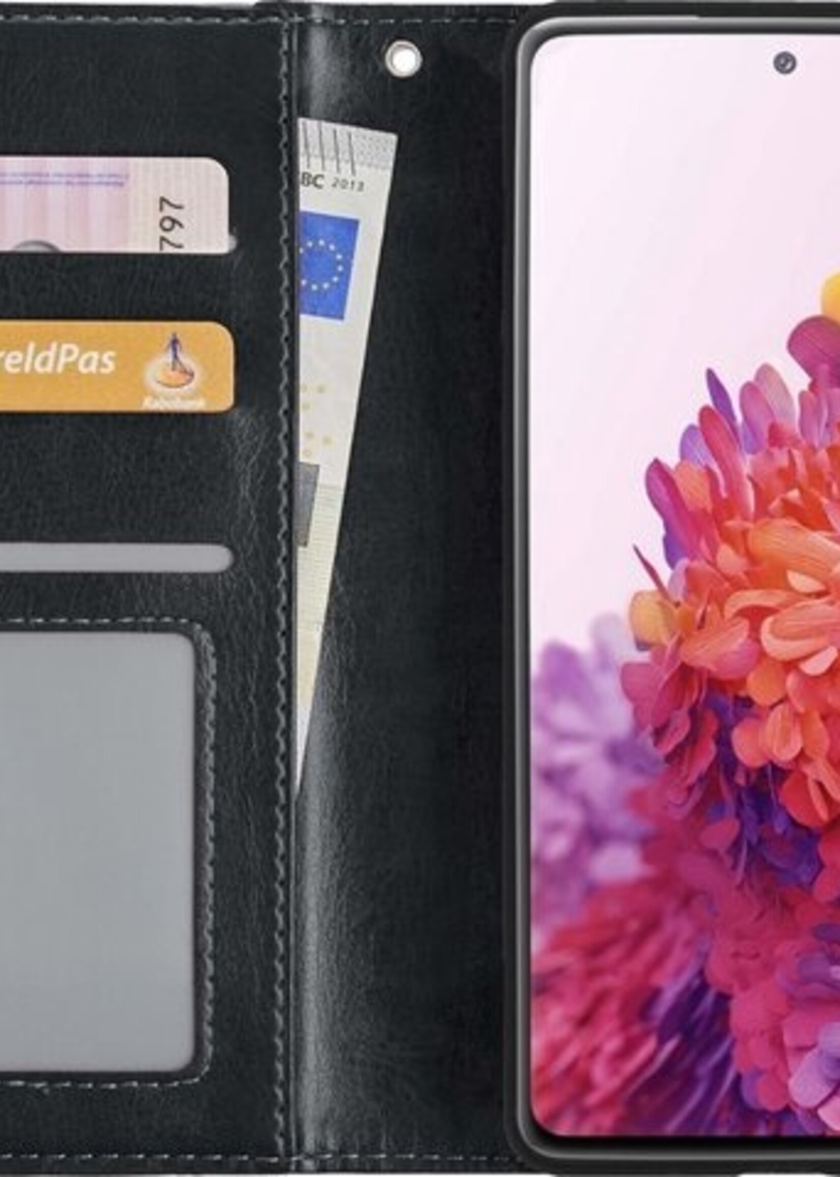 LUQ Hoesje Geschikt voor Samsung S20 FE Hoesje Book Case Hoes Wallet Cover - Hoes Geschikt voor Samsung Galaxy S20 FE Hoesje Bookcase Hoes - Zwart