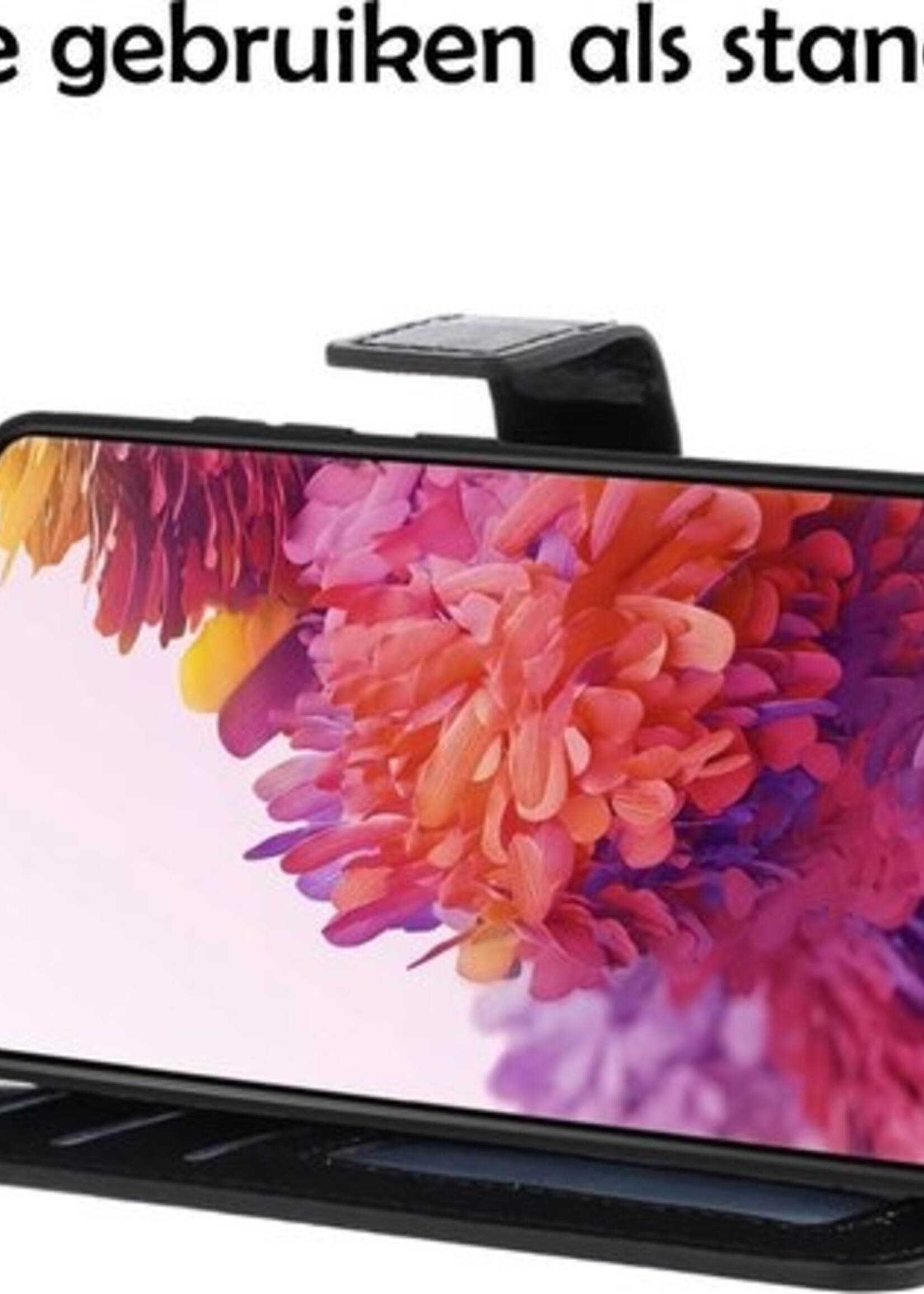 LUQ Hoesje Geschikt voor Samsung S20 FE Hoesje Book Case Hoes Wallet Cover - Hoes Geschikt voor Samsung Galaxy S20 FE Hoesje Bookcase Hoes - Zwart