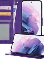 LUQ LUQ Samsung Galaxy S21 Hoesje Bookcase - Paars