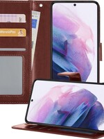 LUQ LUQ Samsung Galaxy S21 Plus Hoesje Bookcase - Bruin