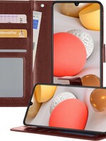 LUQ LUQ Samsung Galaxy A42 Hoesje Bookcase - Bruin