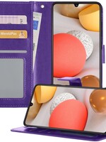 LUQ LUQ Samsung Galaxy A42 Hoesje Bookcase - Paars