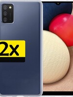 LUQ 2 PACK - LUQ Samsung Galaxy A02s hoesje siliconen - Transparant