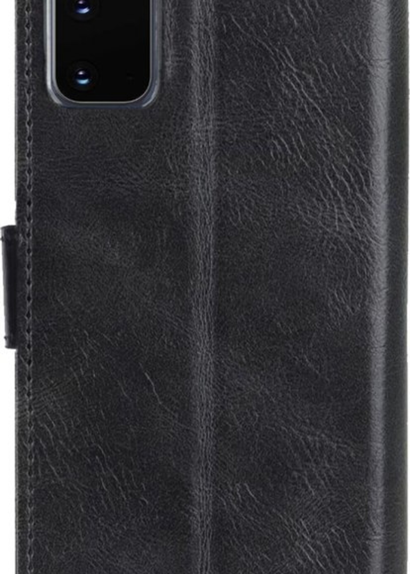 LUQ Hoesje Geschikt voor Samsung S20 Hoesje Book Case Hoes Wallet Cover - Hoes Geschikt voor Samsung Galaxy S20 Hoesje Bookcase Hoes - Zwart