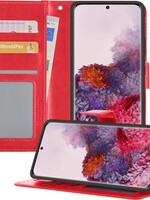 LUQ LUQ Samsung Galaxy S20 Ultra Hoesje Bookcase - Rood
