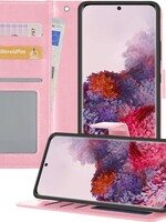 LUQ LUQ Samsung Galaxy S20 Ultra Hoesje Bookcase - Lichtroze