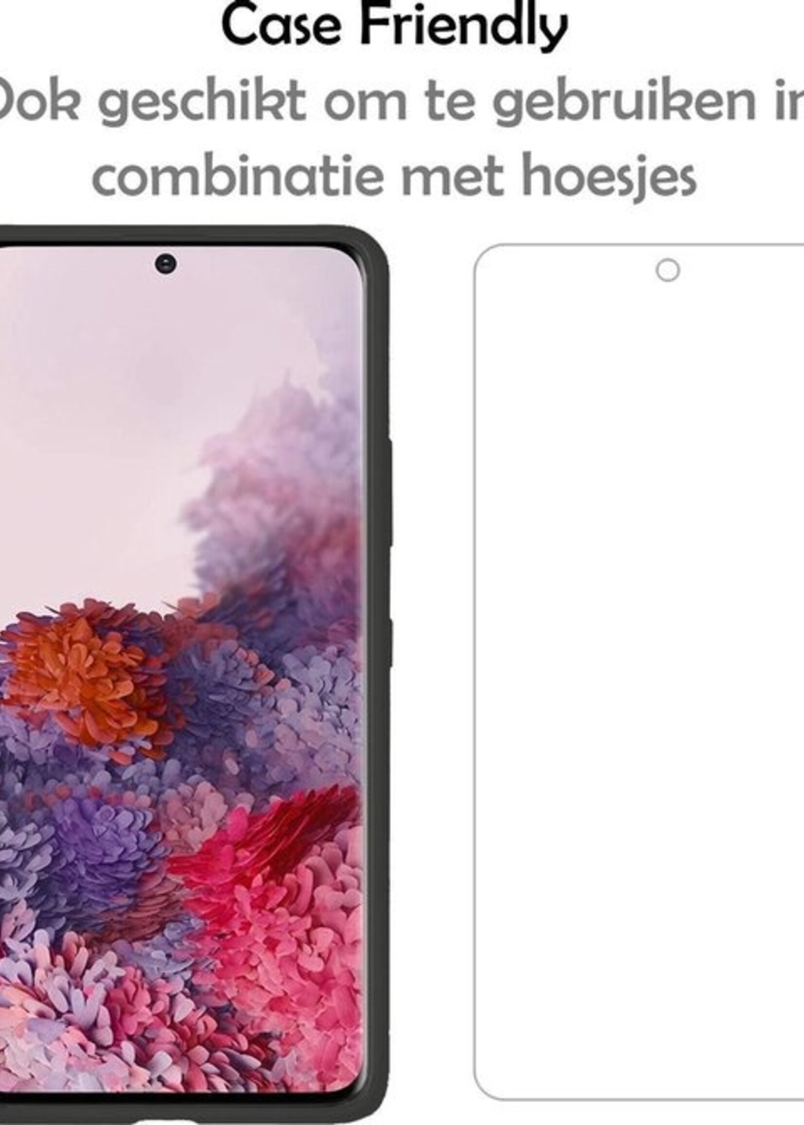 LUQ Hoesje Geschikt voor Samsung S20 FE Hoesje Book Case Hoes Wallet Cover Met 2x Screenprotector - Hoes Geschikt voor Samsung Galaxy S20 FE Hoesje Bookcase Hoes - Wit