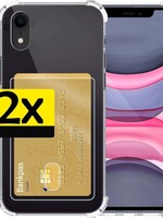 LUQ LUQ 2x iPhone XR Pashouder Hoesje Shockproof