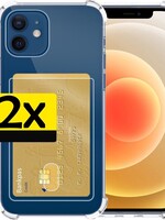LUQ LUQ 2x iPhone 12 Mini Pashouder Hoesje Shockproof