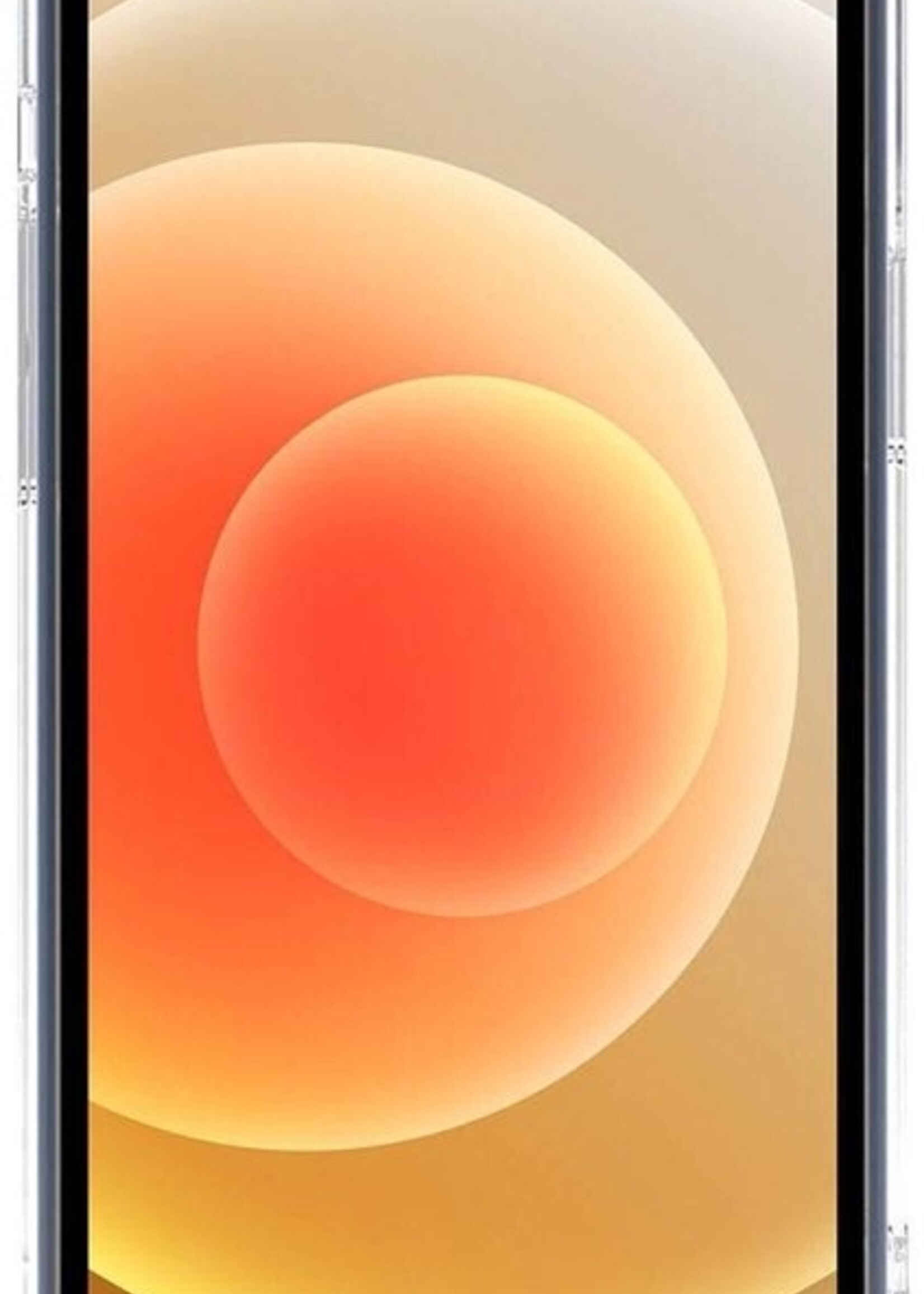 LUQ Hoesje Geschikt voor iPhone 12 Mini Hoesje Case Pashouder Cover Siliconen Met 2x Screenprotector - Hoes Geschikt voor iPhone 12 Mini Hoesje Met Kaarthouder- Transparant