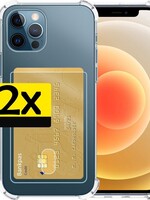 LUQ LUQ 2x iPhone 12 / 12 Pro Pashouder Hoesje Shockproof