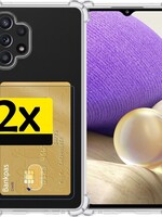 LUQ LUQ 2x Samsung Galaxy A32 5G Pashouder Hoesje Shockproof