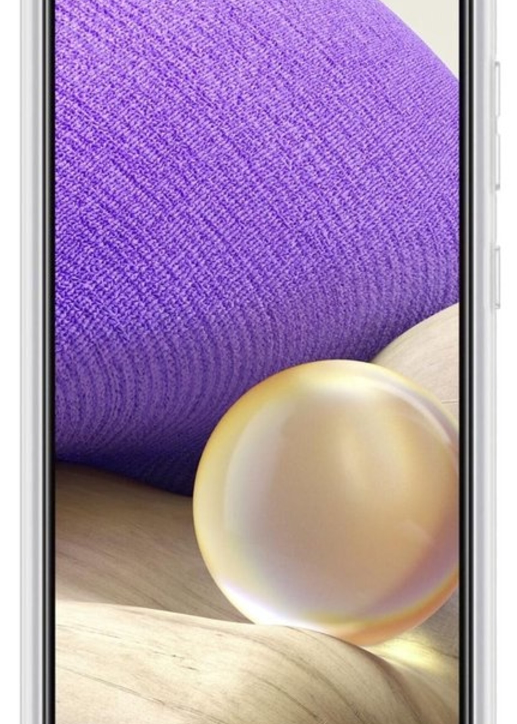 LUQ Hoesje Geschikt voor Samsung A32 5G Hoesje Case Pashouder Cover Siliconen Met Screenprotector - Hoes Geschikt voor Samsung Galaxy A32 5G Hoesje Met Kaarthouder- Transparant