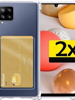 LUQ LUQ 2x Samsung Galaxy A42 Pashouder Hoesje Shockproof