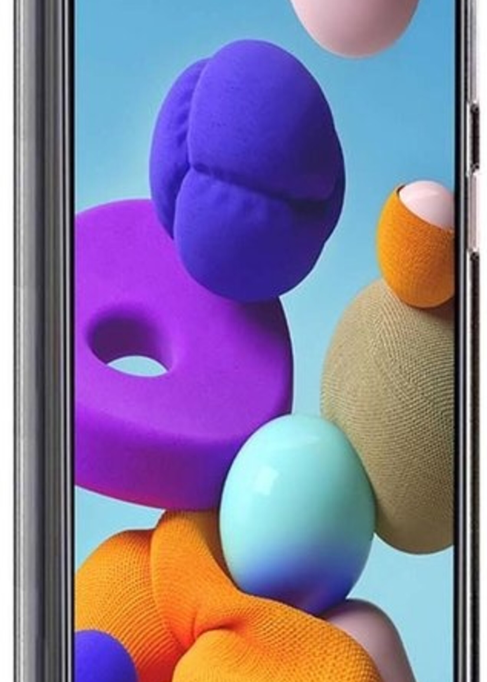 LUQ Hoesje Geschikt voor Samsung A51 Hoesje Case Pashouder Cover Siliconen - Hoes Geschikt voor Samsung Galaxy A51 Hoesje Met Kaarthouder - Transparant