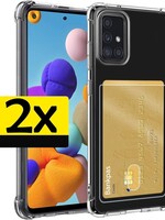 LUQ LUQ 2x Samsung Galaxy A71 Pashouder Hoesje Shockproof