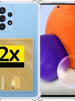 LUQ LUQ 2x Samsung Galaxy A72 Pashouder Hoesje Shockproof