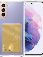 LUQ LUQ Samsung Galaxy S21 Pashouder Hoesje Shockproof