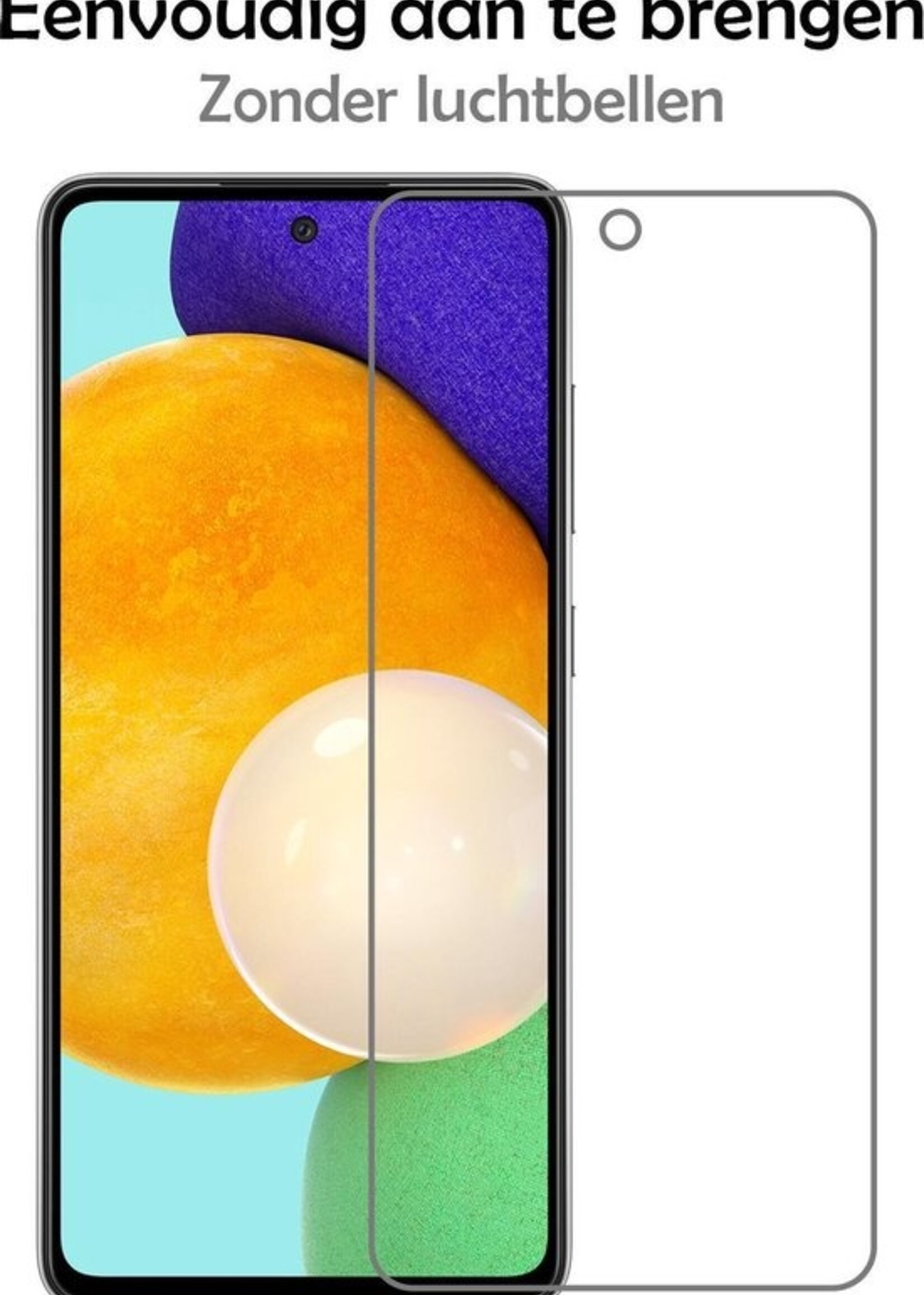 LUQ Screenprotector Geschikt voor Samsung A52 Screenprotector Beschermglas Gehard Glas - Screenprotector Geschikt voor Samsung Galaxy A52 Screenprotector Glas - 2 Stuks