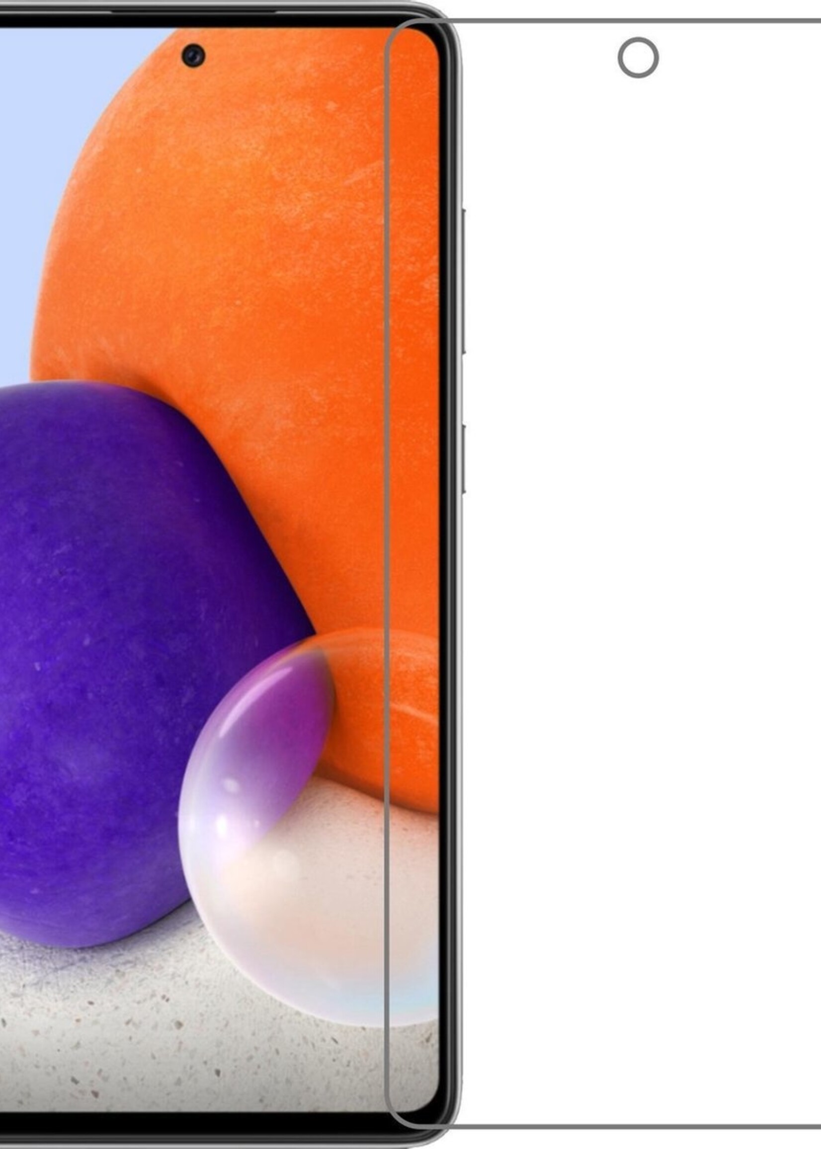 LUQ Screenprotector Geschikt voor Samsung A72 Screenprotector Beschermglas Gehard Glas - Screenprotector Geschikt voor Samsung Galaxy A72 Screenprotector Glas