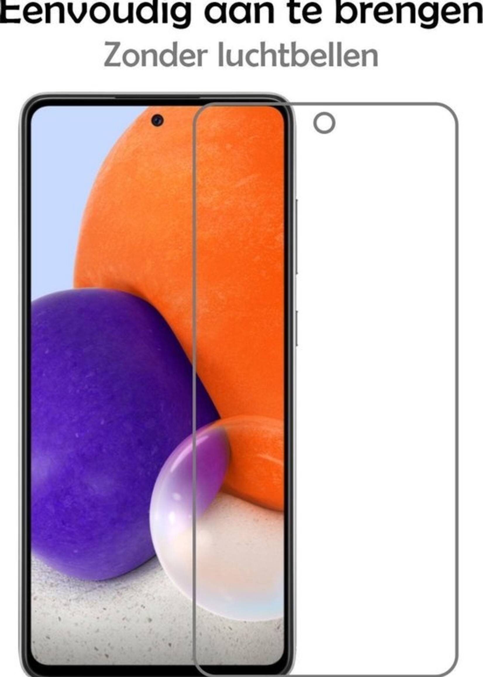LUQ Screenprotector Geschikt voor Samsung A72 Screenprotector Beschermglas Gehard Glas - Screenprotector Geschikt voor Samsung Galaxy A72 Screenprotector Glas - 3 Stuks