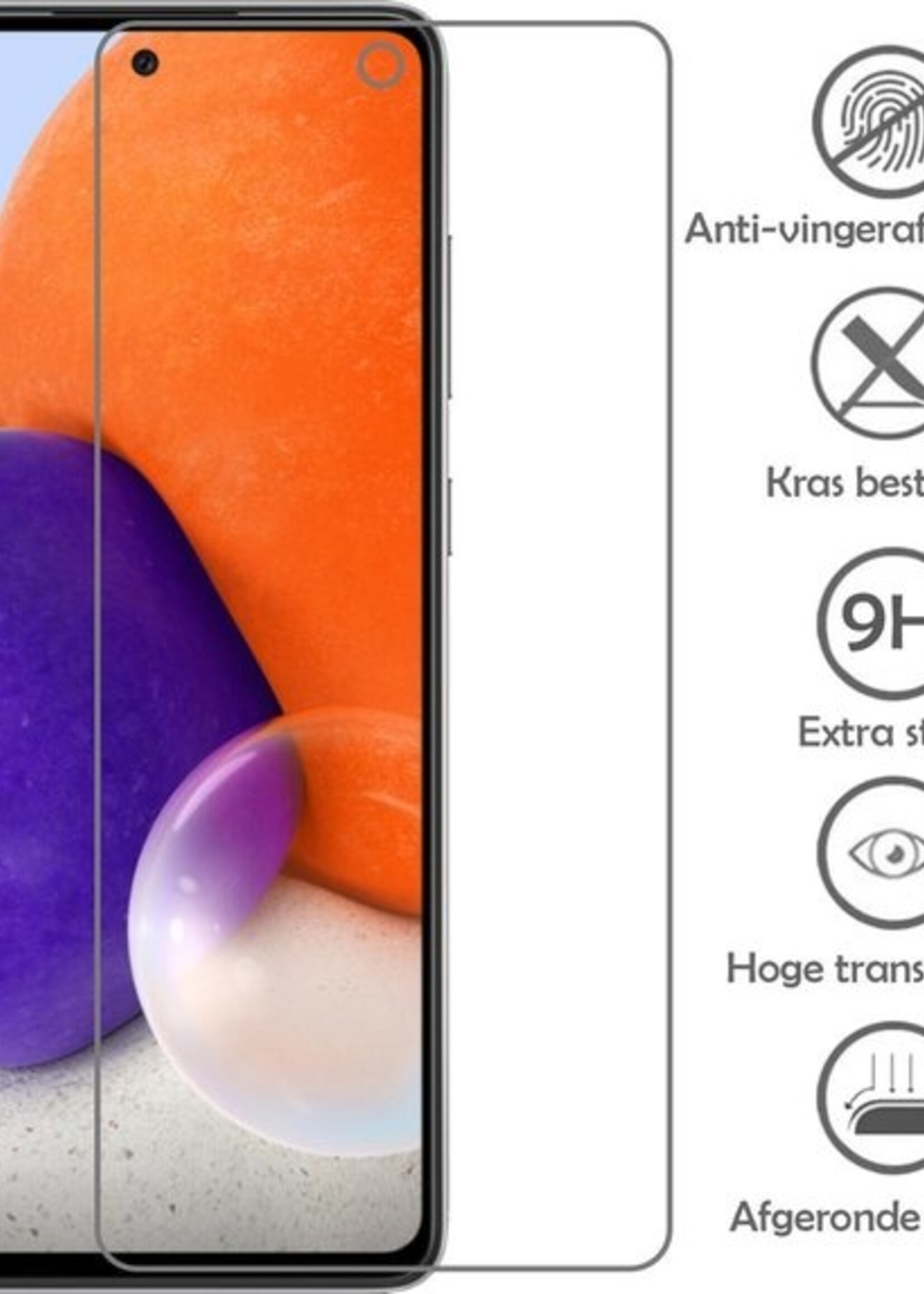 LUQ Screenprotector Geschikt voor Samsung A72 Screenprotector Beschermglas Gehard Glas - Screenprotector Geschikt voor Samsung Galaxy A72 Screenprotector Glas - 3 Stuks