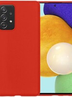 LUQ LUQ Samsung Galaxy A52 hoesje siliconen - Rood
