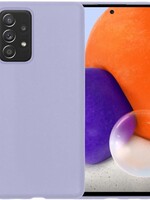 LUQ LUQ Samsung Galaxy A72 hoesje siliconen - Lila