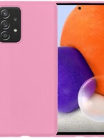 LUQ LUQ Samsung Galaxy A72 hoesje siliconen - Roze