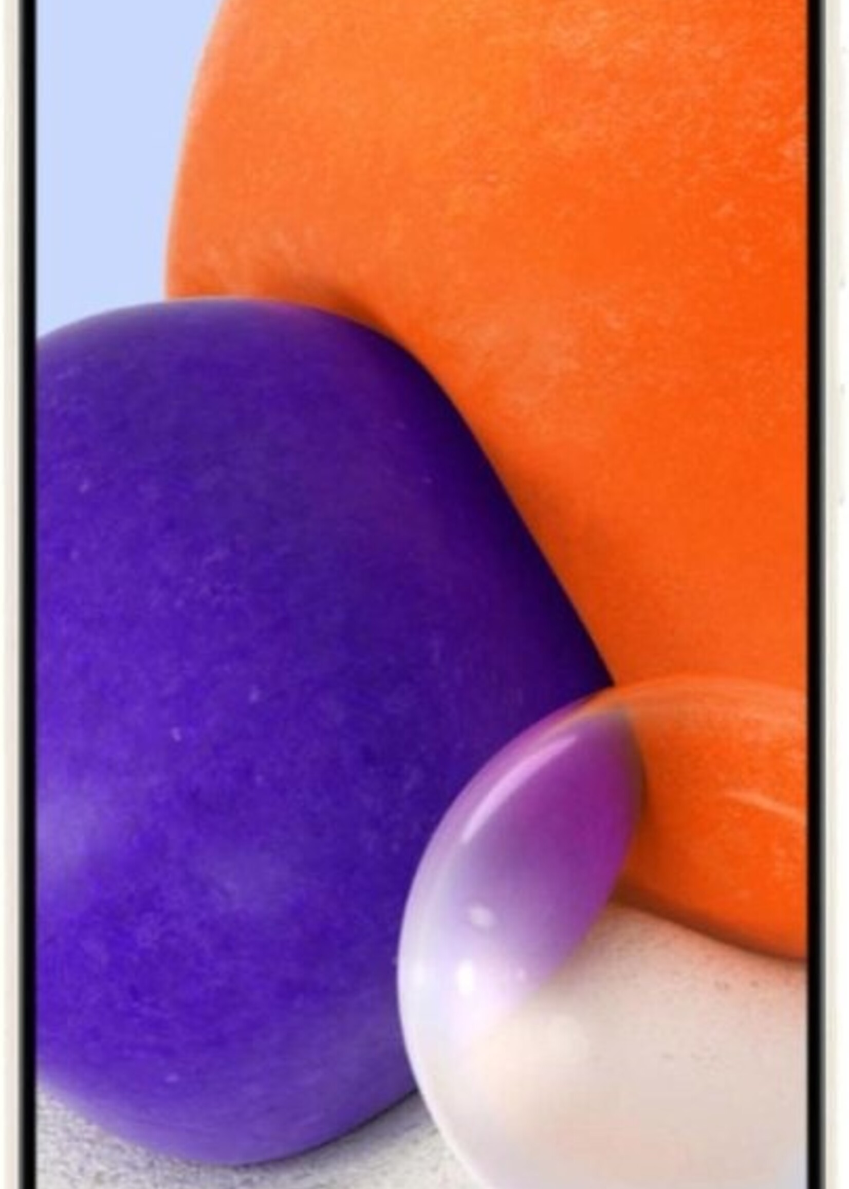 LUQ Hoesje Geschikt voor Samsung A72 Hoesje Siliconen Case - Hoes Geschikt voor Samsung Galaxy A72 Hoes Siliconen - Wit - 2 Stuks