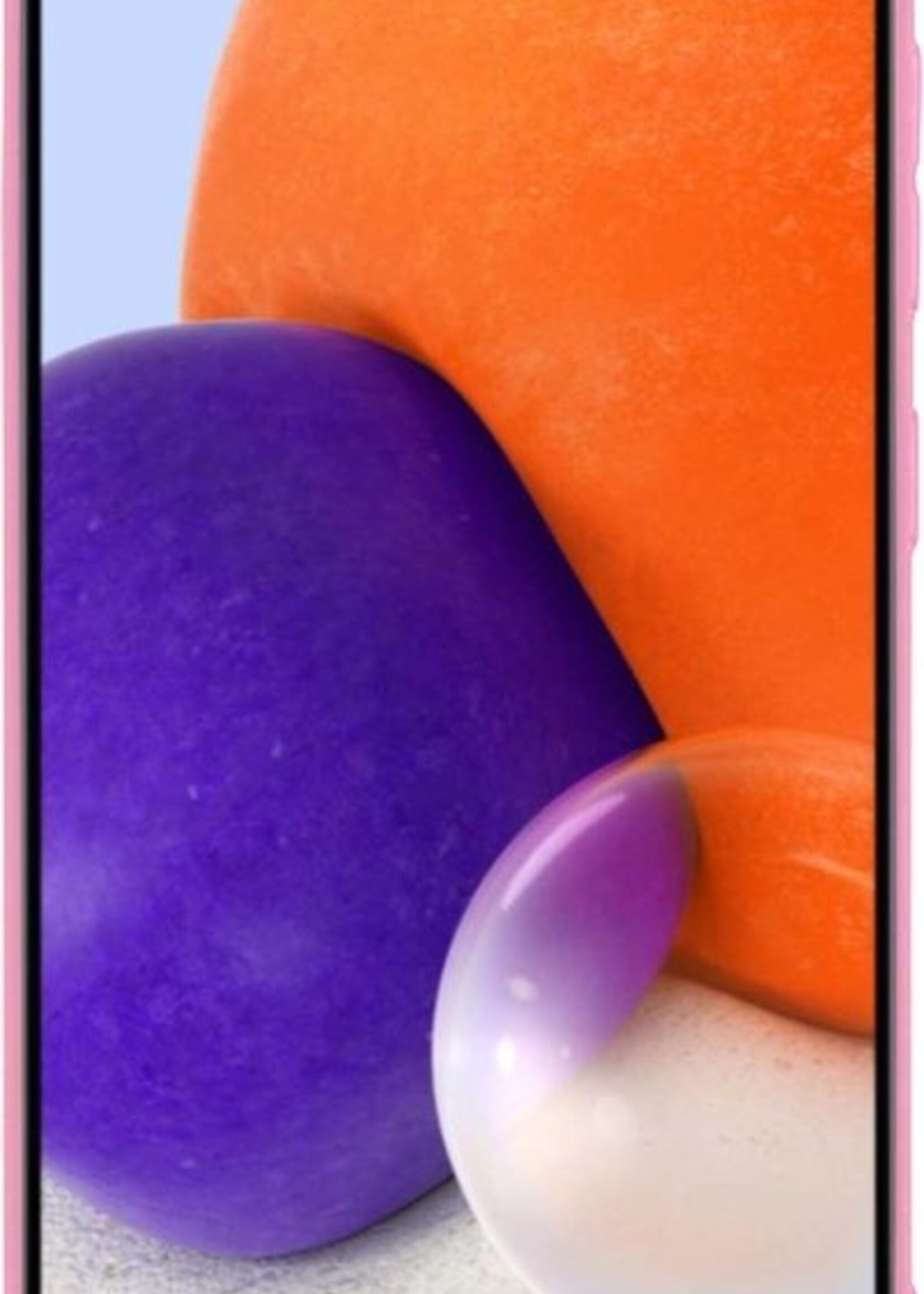 LUQ Hoesje Geschikt voor Samsung A72 Hoesje Siliconen Case - Hoes Geschikt voor Samsung Galaxy A72 Hoes Siliconen - Roze - 2 Stuks