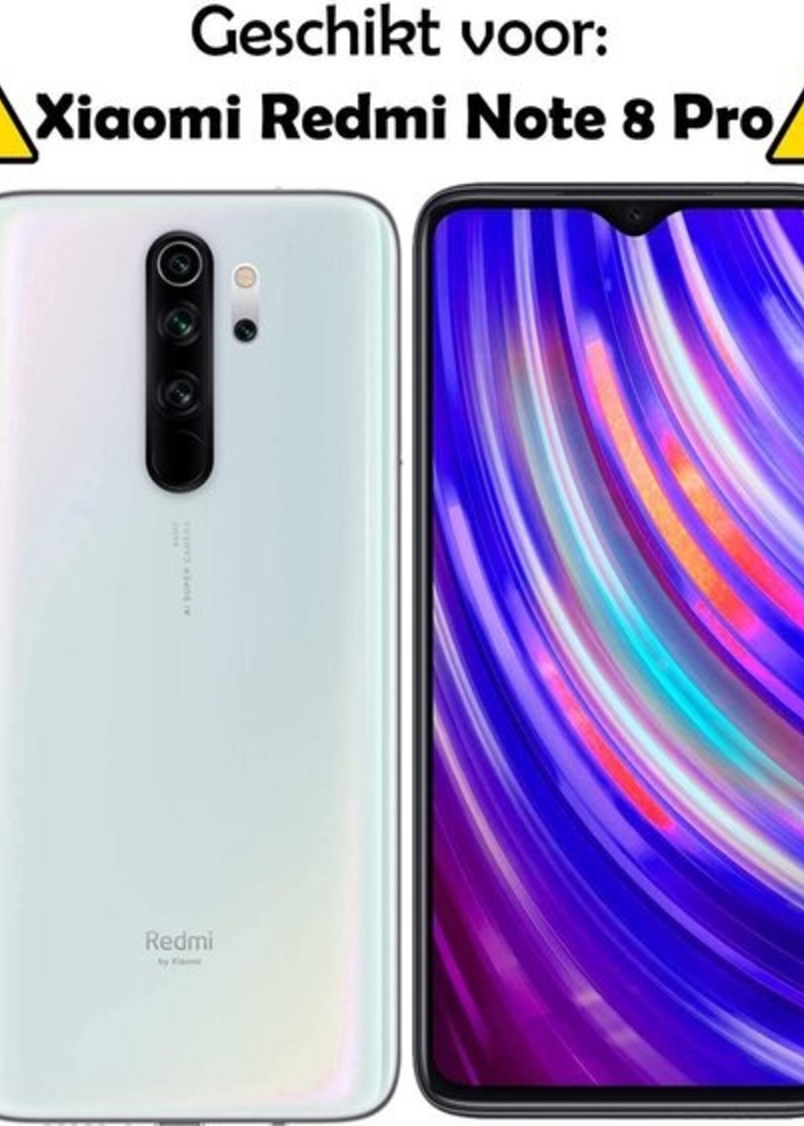 LUQ Screenprotector Geschikt voor Xiaomi Redmi Note 8 Pro Screenprotector Beschermglas Gehard Glas - Screenprotector Geschikt voor Xiaomi Redmi Note 8 Pro Screenprotector Glas - 2 Stuks