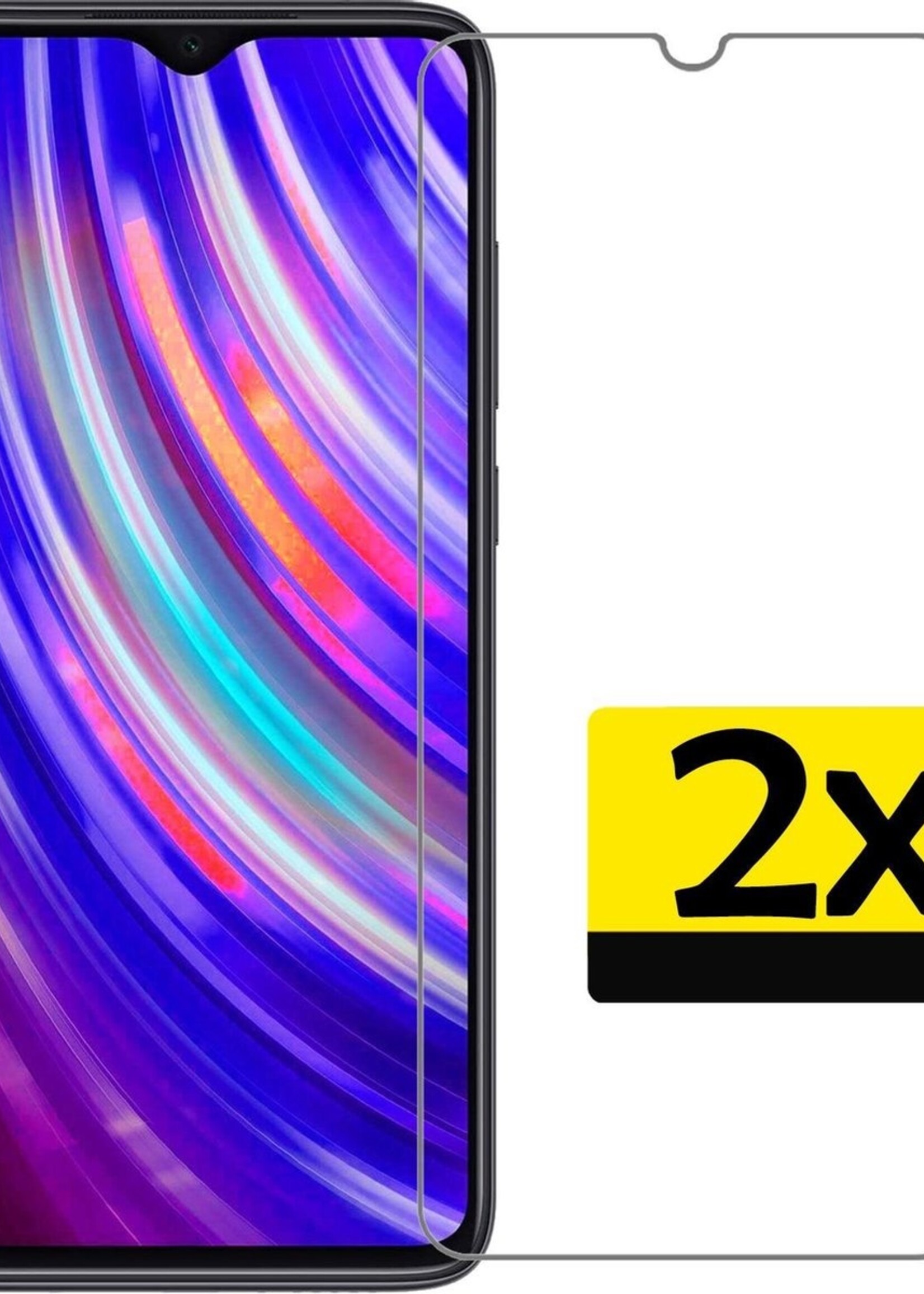 LUQ Screenprotector Geschikt voor Xiaomi Redmi Note 8 Pro Screenprotector Beschermglas Gehard Glas - Screenprotector Geschikt voor Xiaomi Redmi Note 8 Pro Screenprotector Glas - 2 Stuks