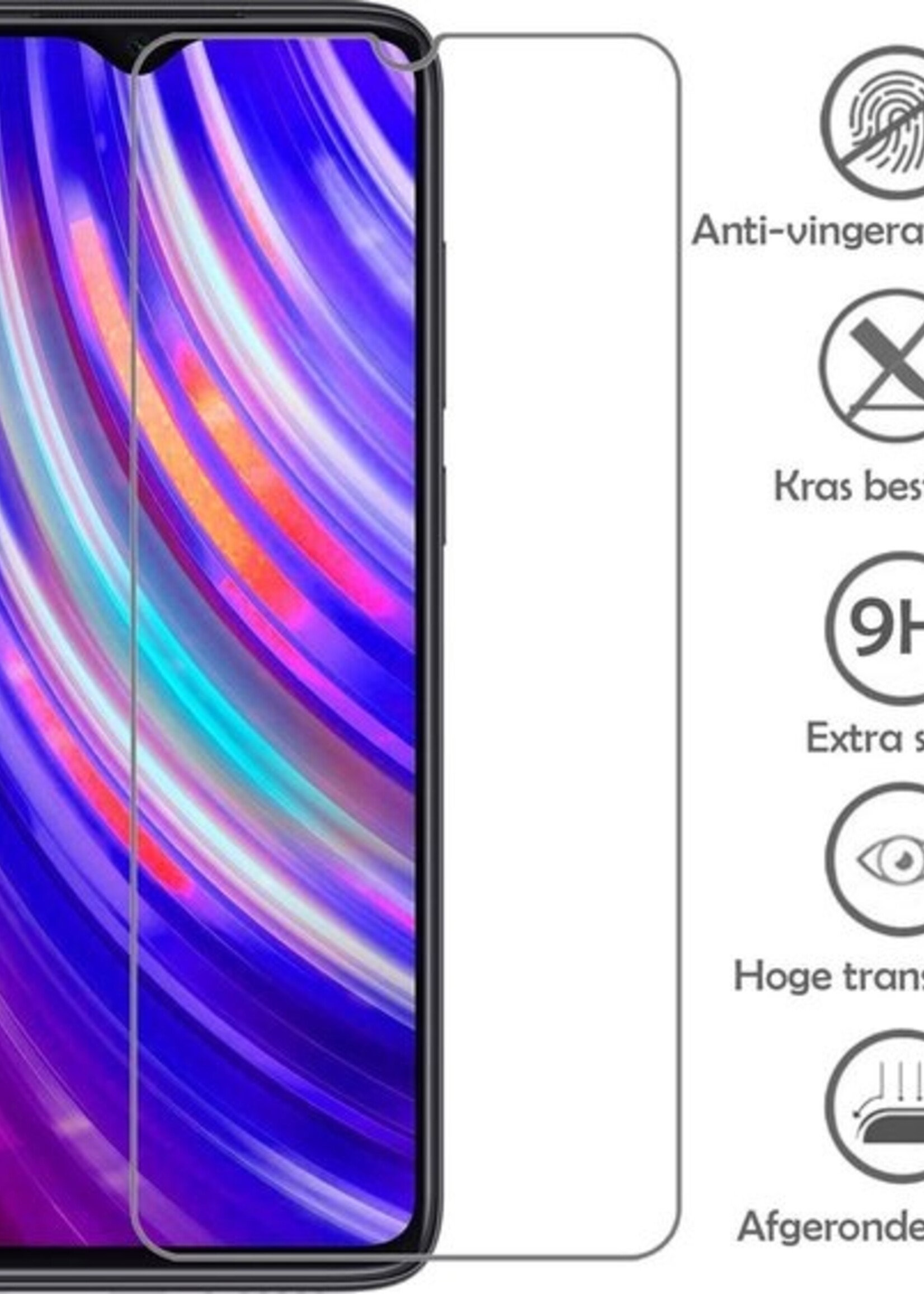 LUQ Screenprotector Geschikt voor Xiaomi Redmi Note 8 Pro Screenprotector Beschermglas Gehard Glas - Screenprotector Geschikt voor Xiaomi Redmi Note 8 Pro Screenprotector Glas - 3 Stuks