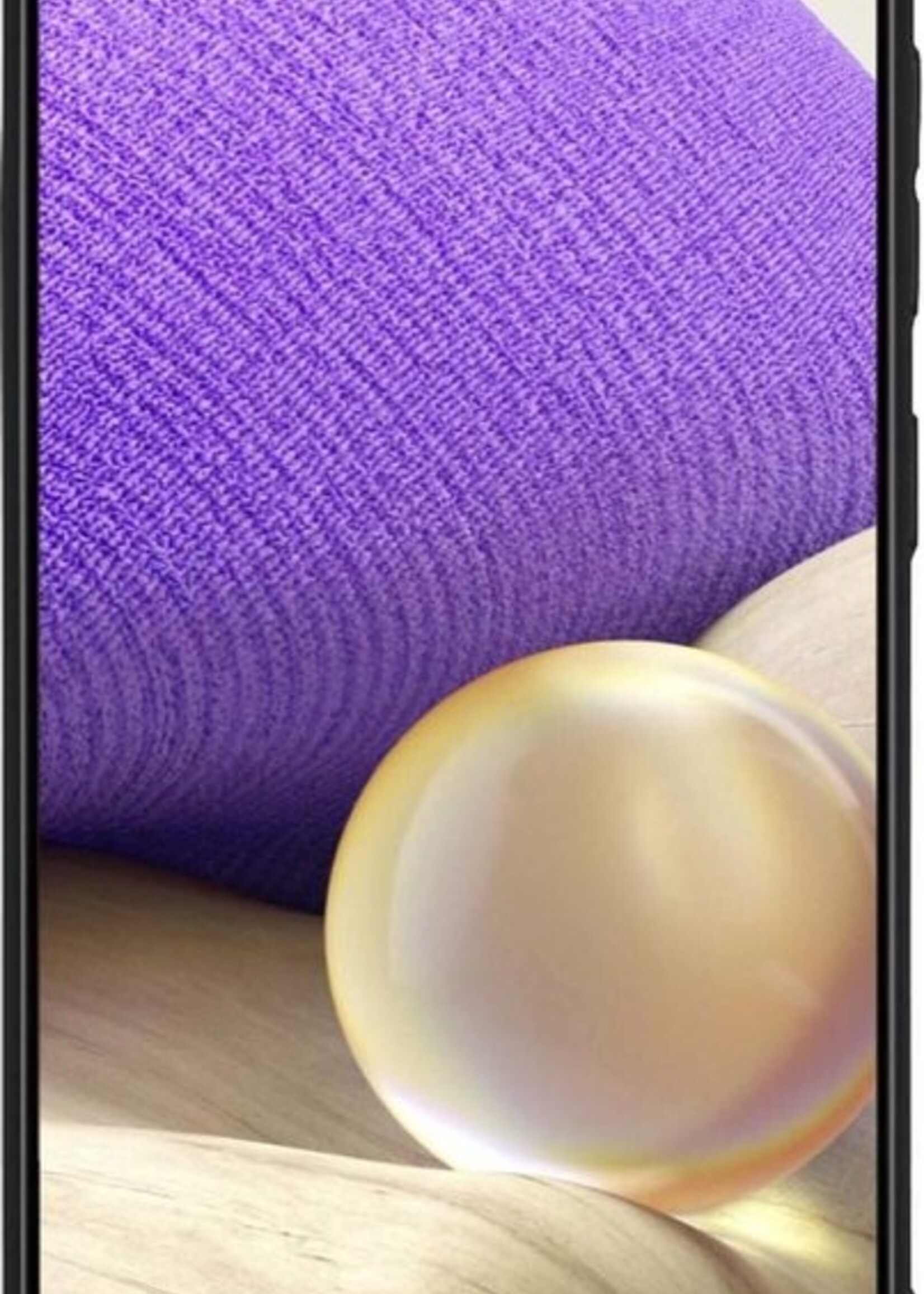 LUQ Hoesje Geschikt voor Samsung A32 5G Hoesje Siliconen Case - Hoes Geschikt voor Samsung Galaxy A32 5G Hoes Siliconen - Zwart