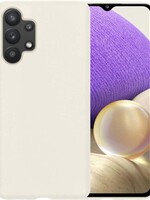 LUQ LUQ Samsung Galaxy A32 5G hoesje siliconen - Wit