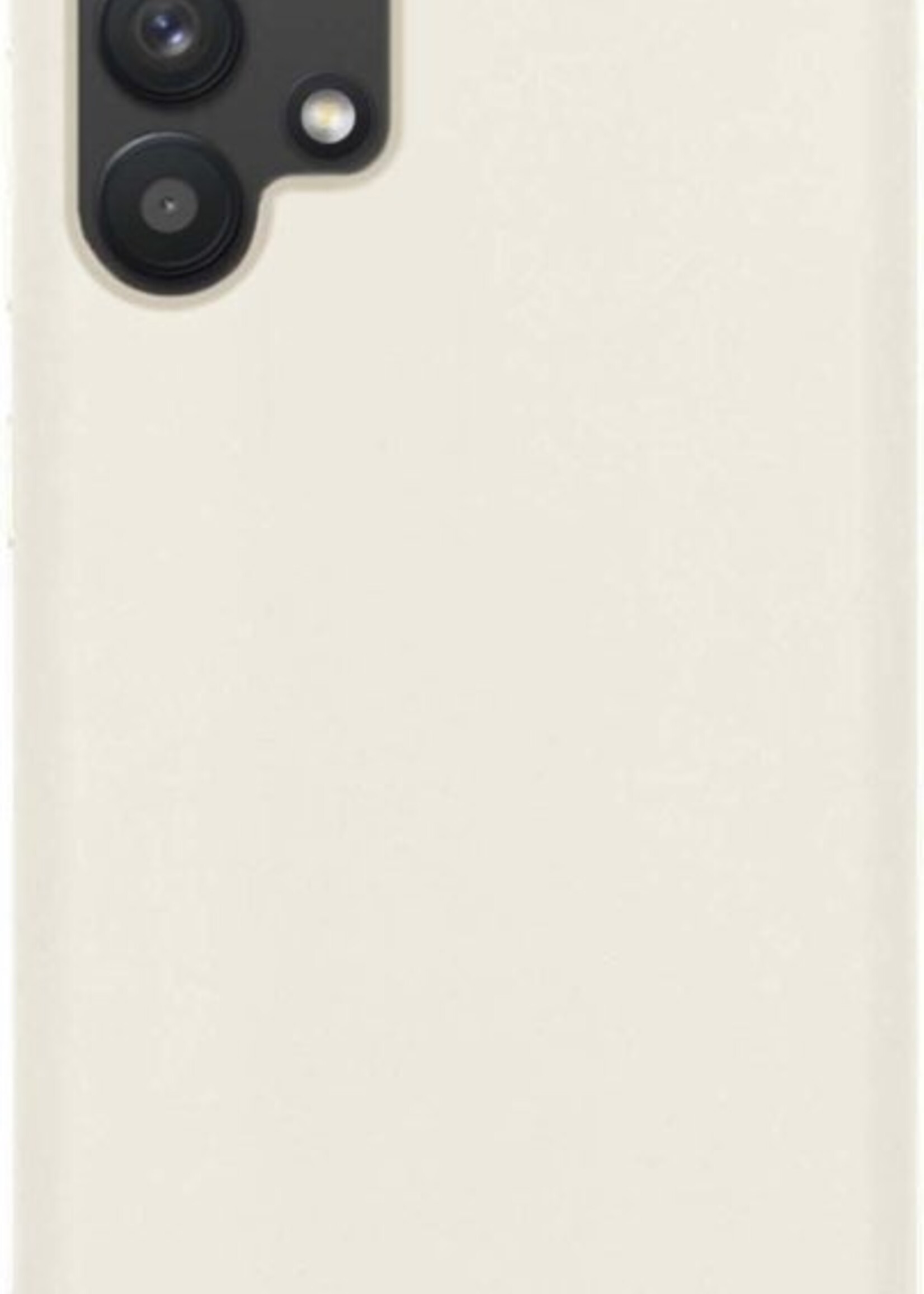 LUQ Hoesje Geschikt voor Samsung A32 5G Hoesje Siliconen Case - Hoes Geschikt voor Samsung Galaxy A32 5G Hoes Siliconen - Wit