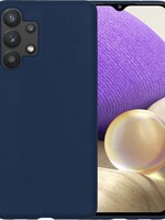 LUQ LUQ Samsung Galaxy A32 5G hoesje siliconen - Donkerblauw