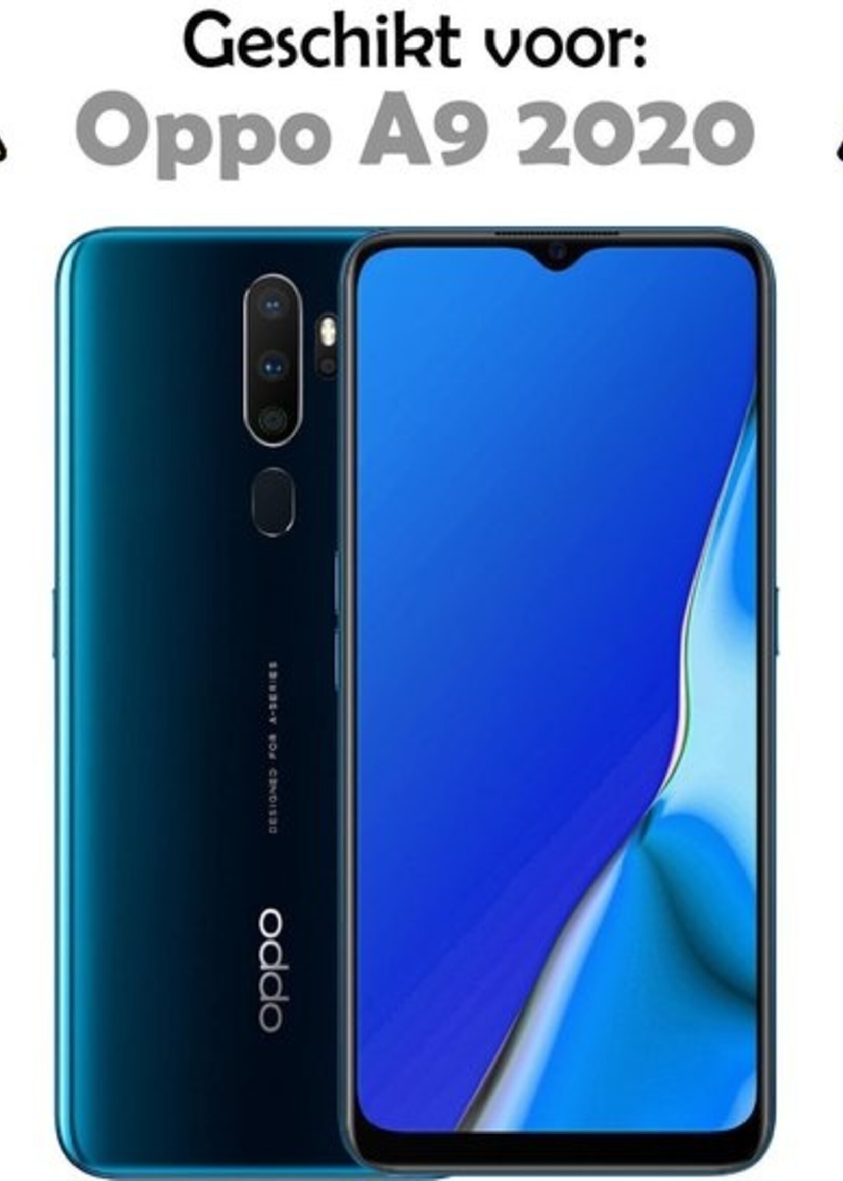 LUQ Screenprotector Geschikt voor OPPO A9 2020 Screenprotector Beschermglas Gehard Glas - Screenprotector Geschikt voor OPPO A9 (2020) Screenprotector Glas - 2 Stuks