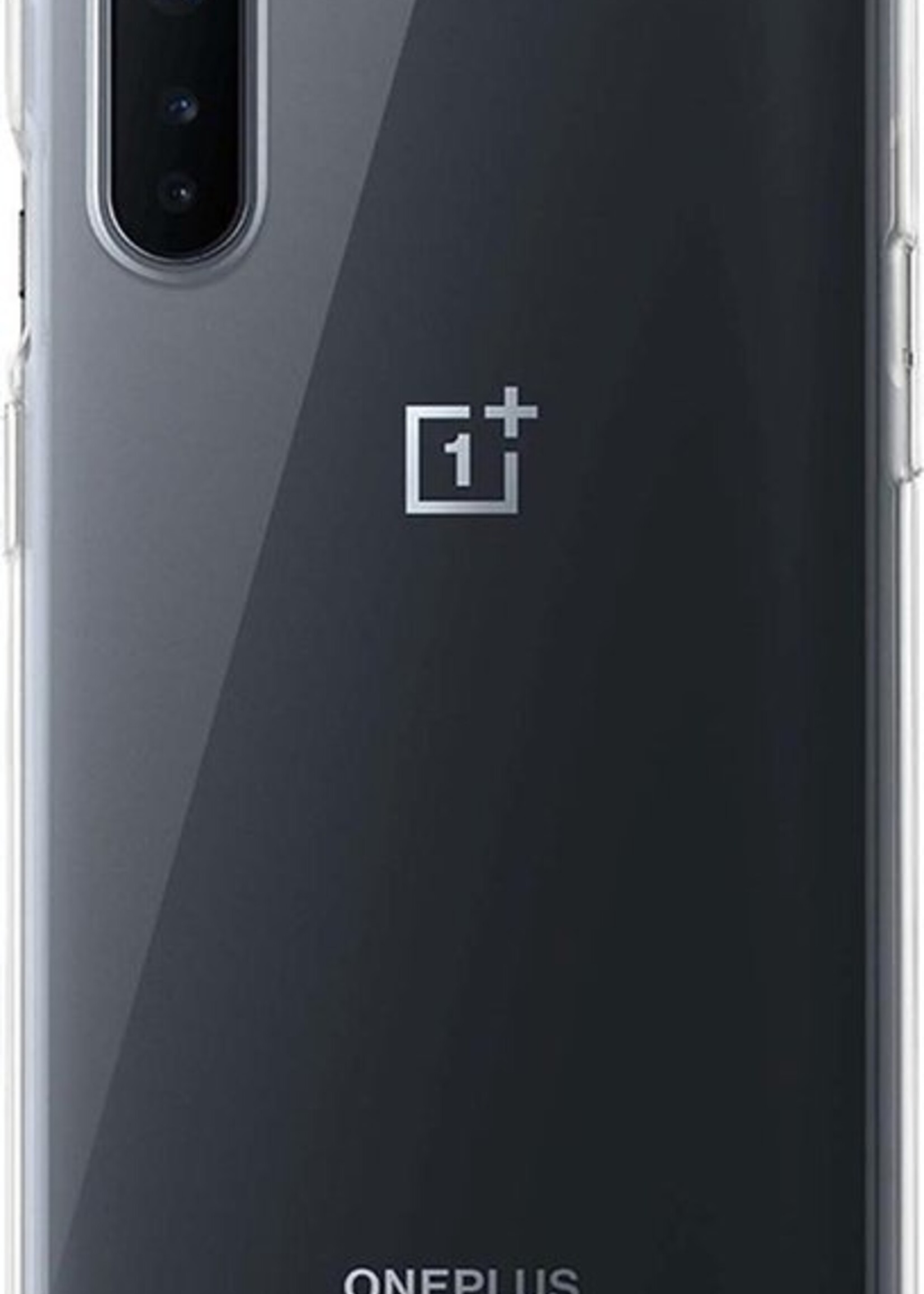 LUQ Hoesje Geschikt voor OnePlus Nord Hoesje Siliconen Case - Hoes Geschikt voor OnePlus Nord Hoes Siliconen - Transparant