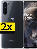 LUQ LUQ OnePlus Nord hoesje siliconen - 2 PACK