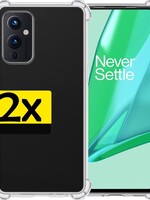 LUQ LUQ OnePlus 9 hoesje shock proof - 2 PACK