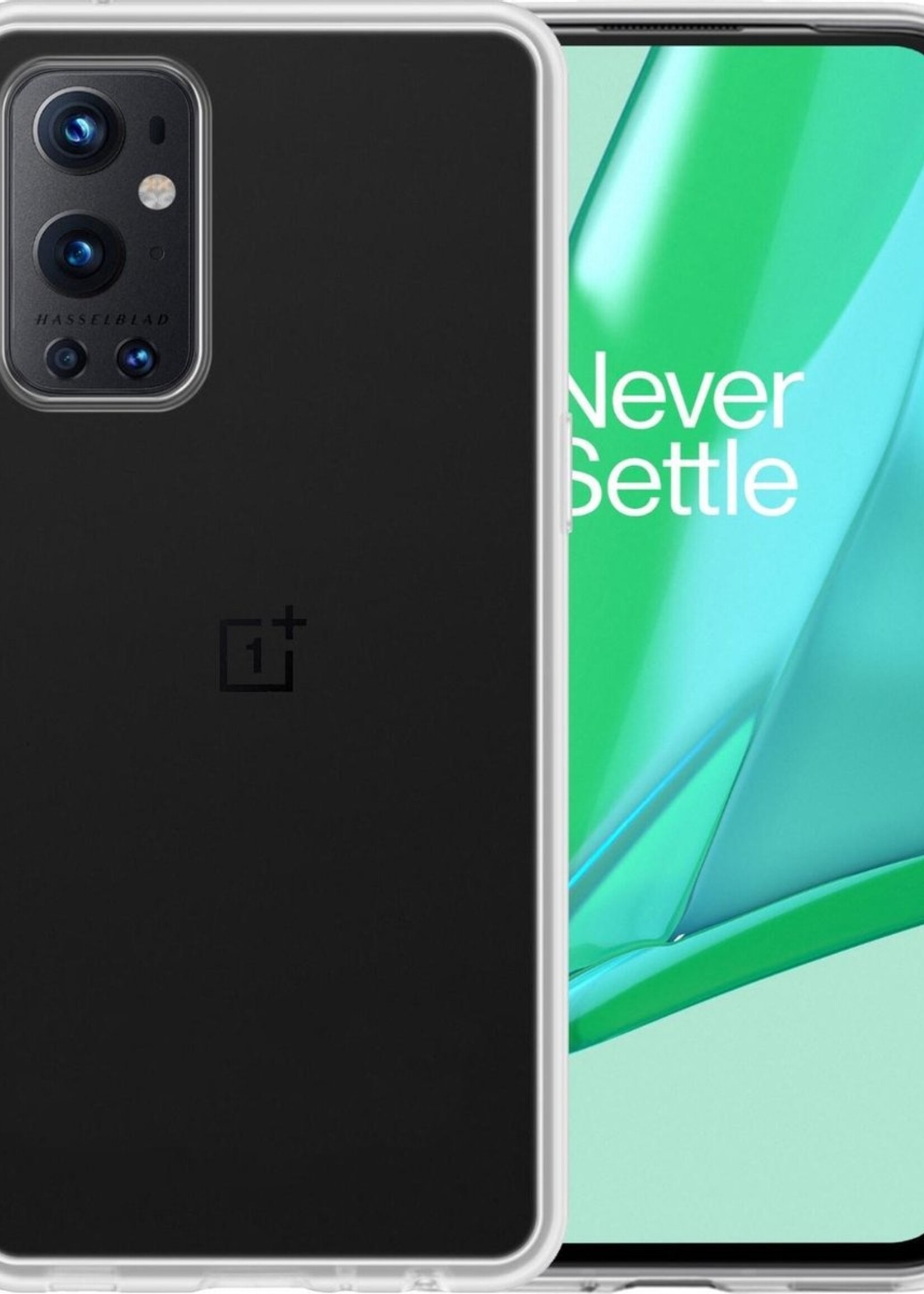 LUQ Hoesje Geschikt voor OnePlus 9 Pro Hoesje Siliconen Case - Hoes Geschikt voor OnePlus 9 Pro Hoes Siliconen - Transparant