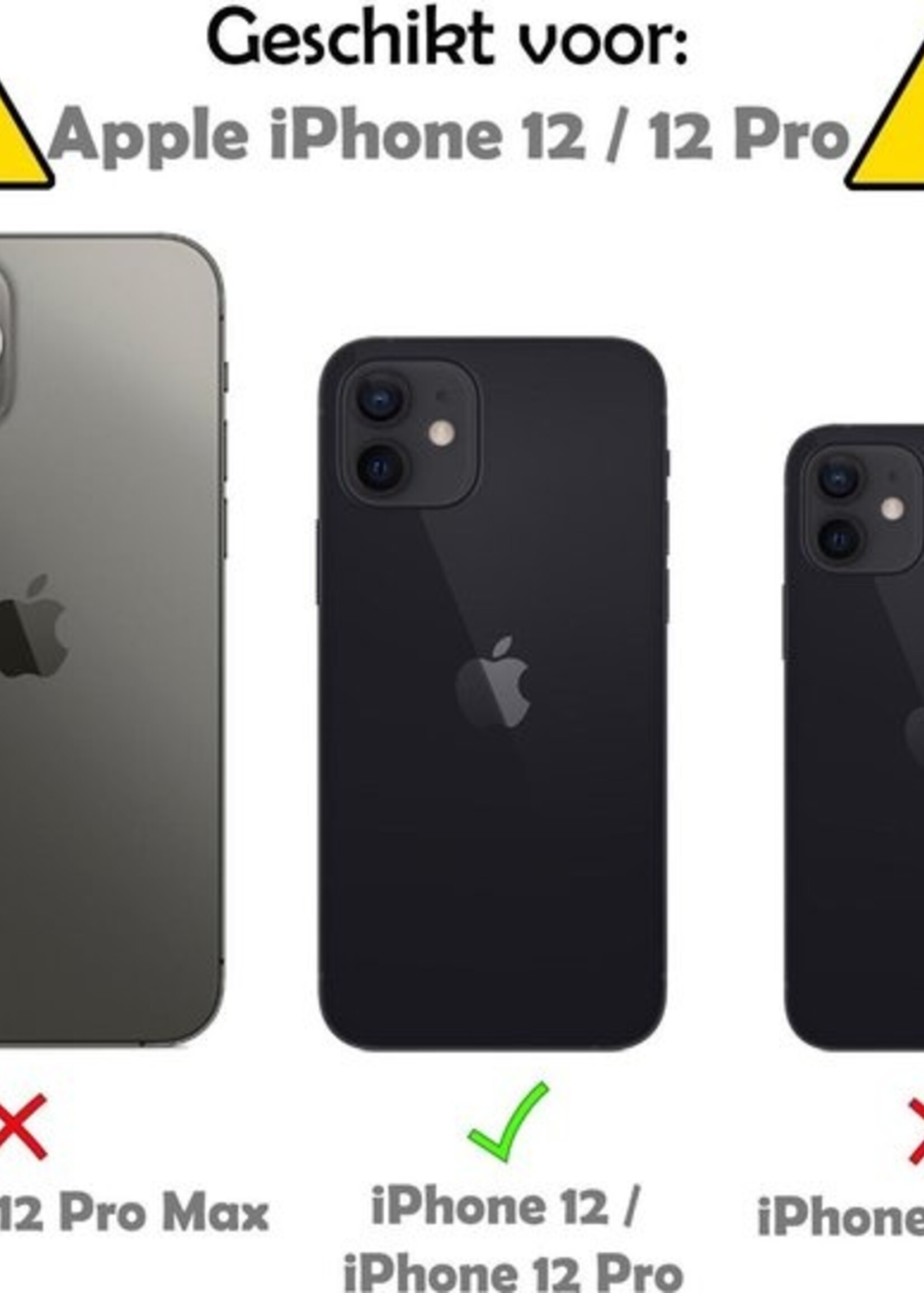 LUQ Screenprotector Geschikt voor iPhone 12/12 Pro Privacy Screenprotector Bescherm Glas - Privacy Screenprotector Geschikt voor iPhone 12/12 Pro Screenprotector Glas