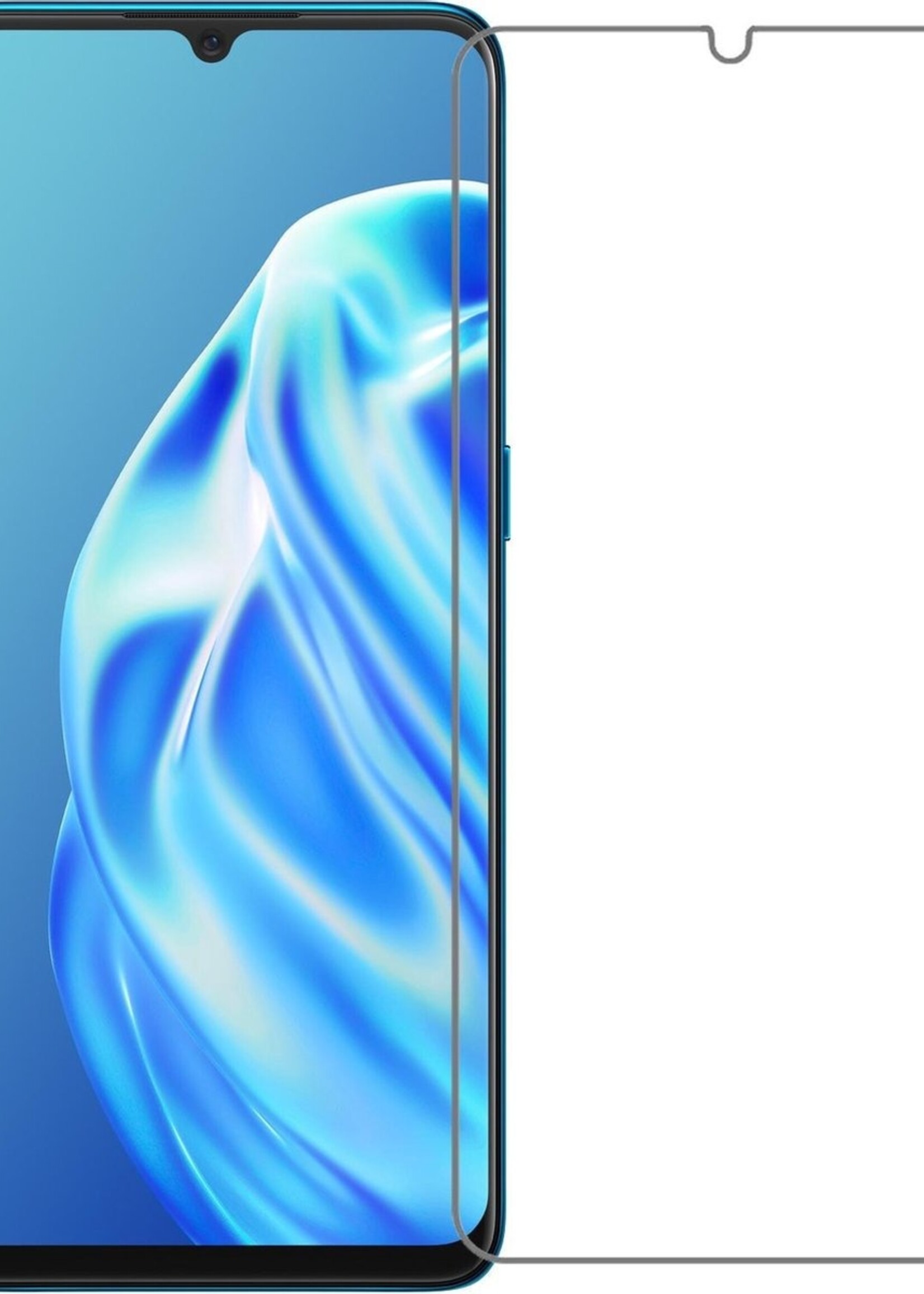 LUQ Screenprotector Geschikt voor OPPO A91 Screenprotector Beschermglas Gehard Glas - Screenprotector Geschikt voor OPPO A91 Screenprotector Glas